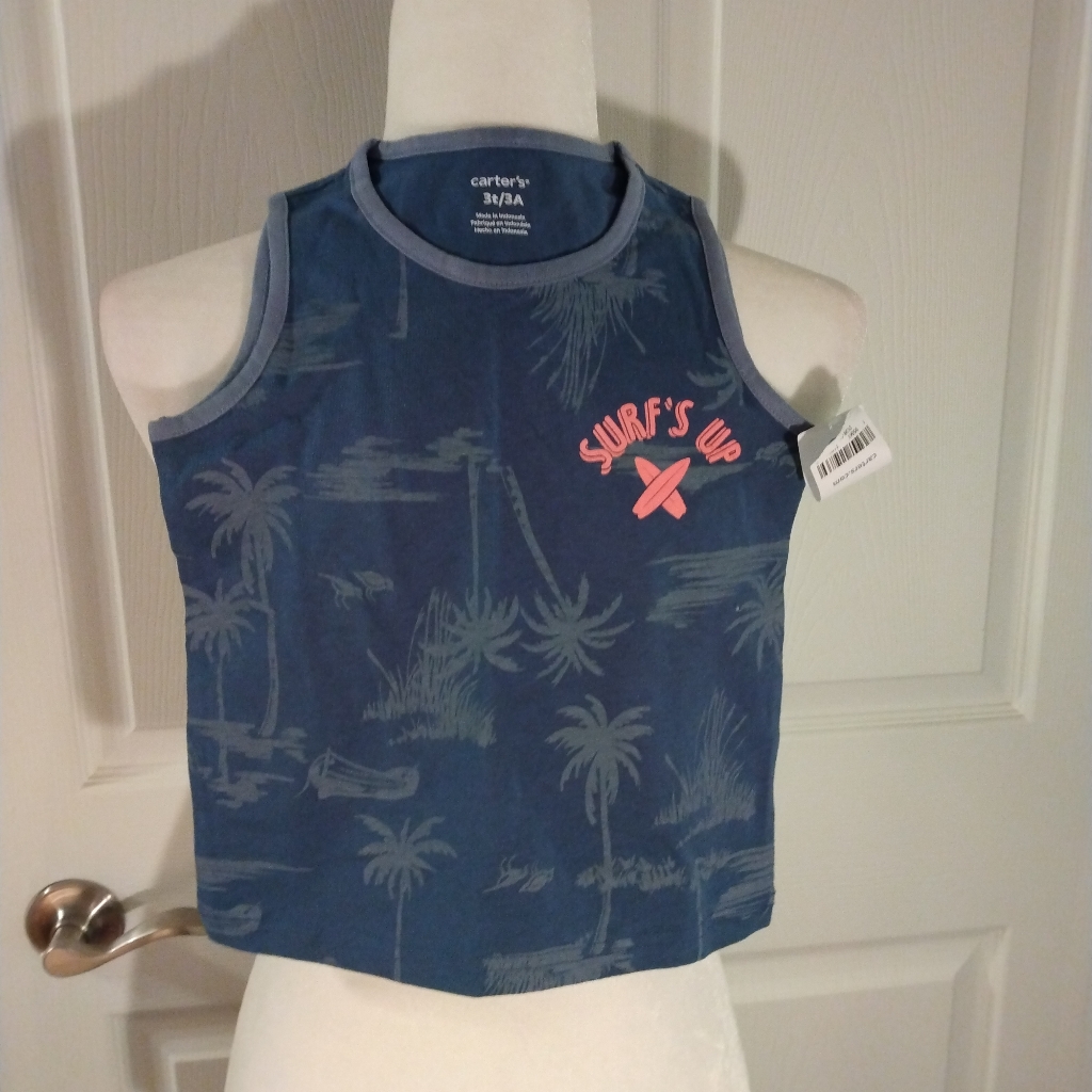 Carters Boys Nautical Tank Top Size 3t3a Nwt